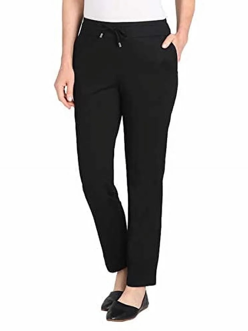 Dalia Pull On Drawstring Waist Straight Leg Pants